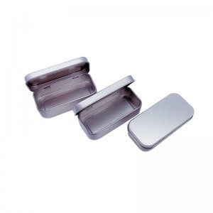 Frosted กล่องโลหะขนาดเล็กกล่องเหล็กวิลาดที่มีฝาปิด 80 * 38 * 20 มิลลิเมตร